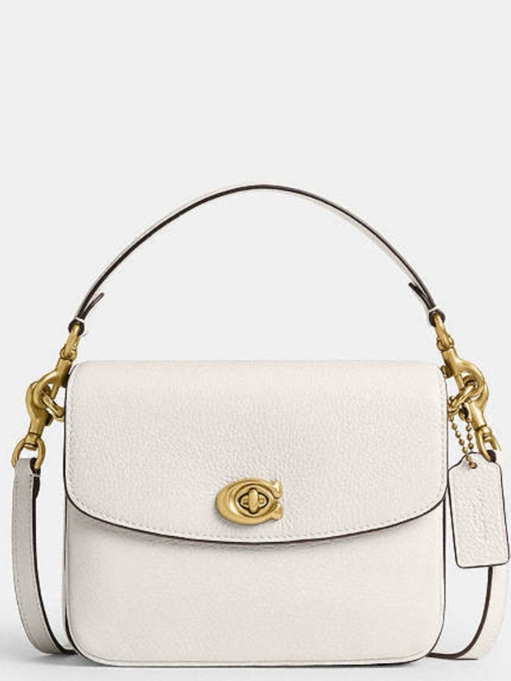 🤍🤍Coach Cassie Crossbody Bag 19          Brass/Chalk